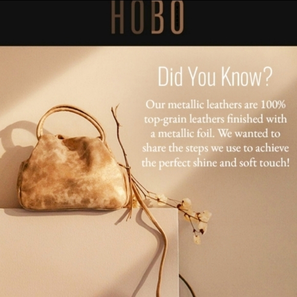 NWT HOBO LE Lauren Wallet/Clutch Silver Metallic Leather - Picture 8 of 10